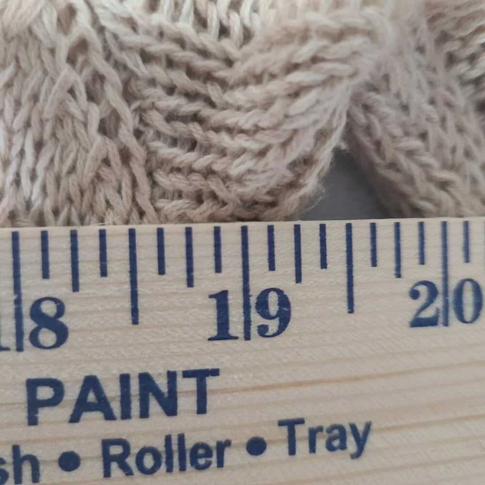 Volcom Cable Knit Beige Sweater Dress Woman's Size Medium/12 - Picture 4 of 11